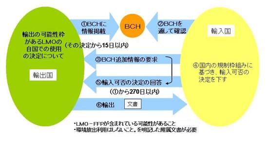 図2「食料、飼料、加工用として利用されるLMO」に対して適用される手続き